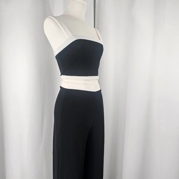 Lulus Women's Black & Ivory Colorblock 2 Piece High Waist Pant Set Size XS NWTF - Picture 6 of 16